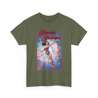 Wonder Woman '77 T-Shirt - Nicola Scott Art - Comic Book Based on the 1970s TV Series with Lynda Carter - DC Comics