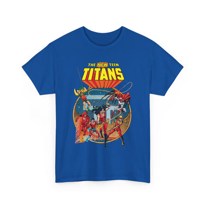 New Teen Titans T-Shirt - George Perez Art - Wonder Girl, Flash, Robin, Speedy, Aqualad, Hawk - DC Comics