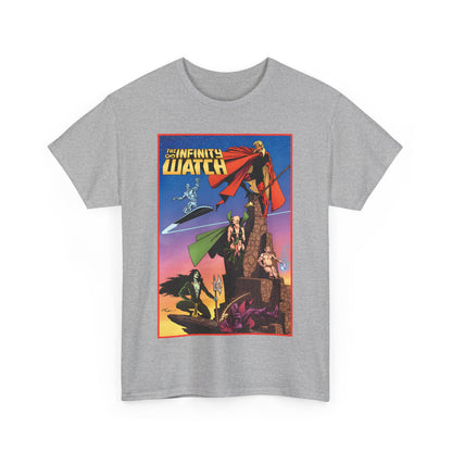 Infinity Watch T-Shirt - Jim Starlin Art - Adam Warlock, Silver Surfer, Moondragon, Pip the Troll - Marvel Comics