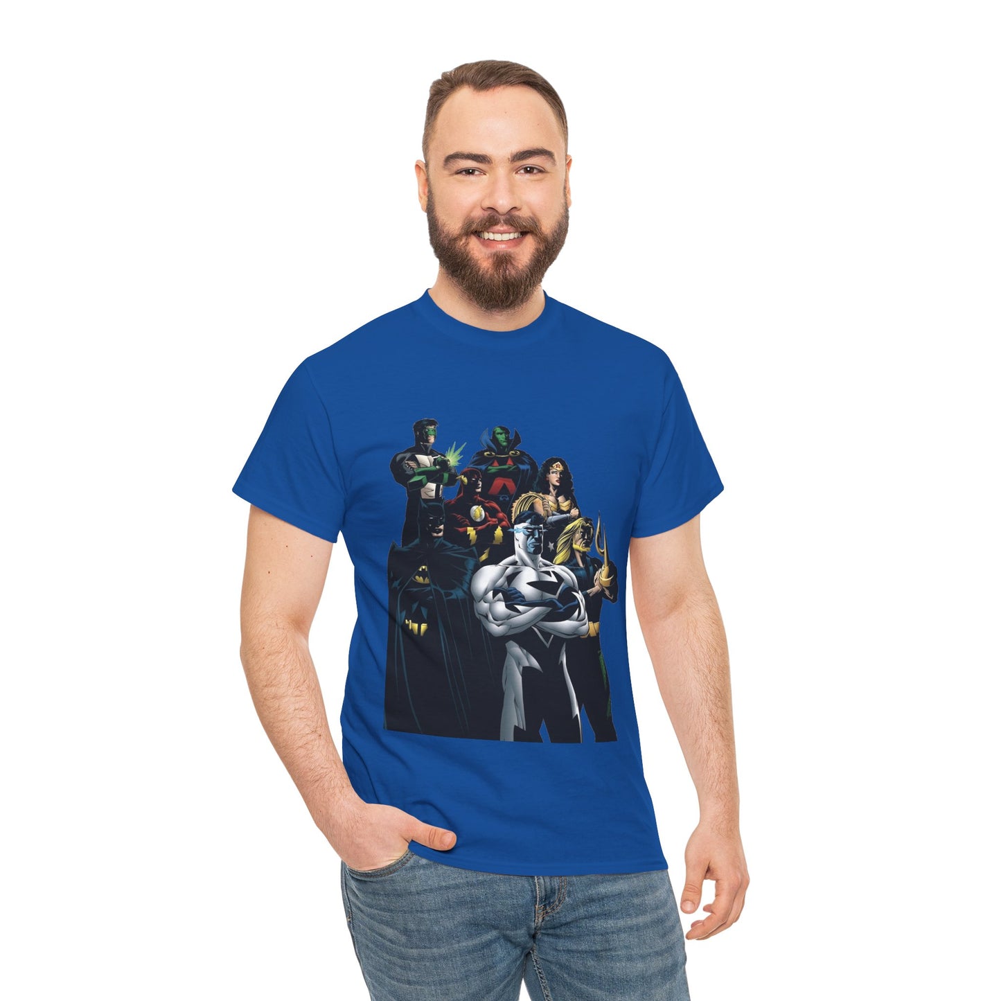 JLA T-Shirt - Howard Porter Art - Superman, Batman, Wonder Woman, Flash - DC Comics