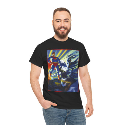 Superman & Batman T-Shirt - Steve Rude Art - The Dark Knight Detective & The Man of Steel - World's Finest - DC Comics