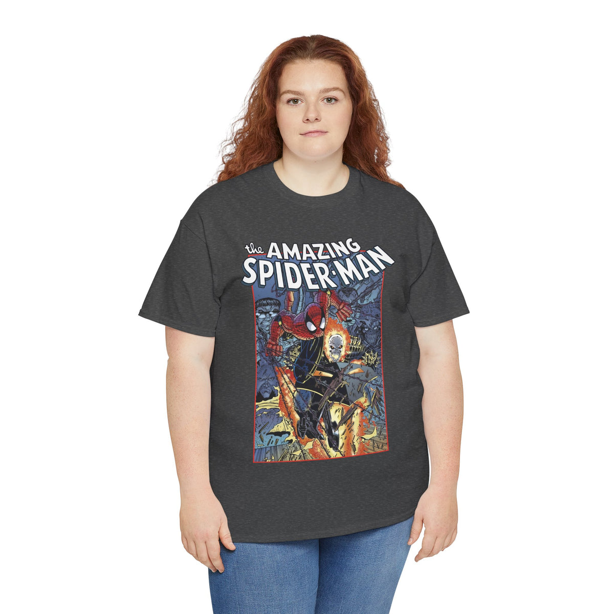 Amazing Spider-Man & Ghost Rider T-Shirt - Erik Larsen Art - Sinister Six - Marvel Comics