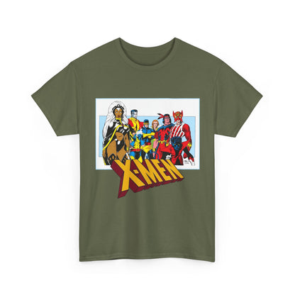 X-Men T-Shirt - Arthur Adams Art - Cyclops, Nightcrawler, Storm, Wolverine, Thunderbird, Sunfire, Banshee - Marvel Comics
