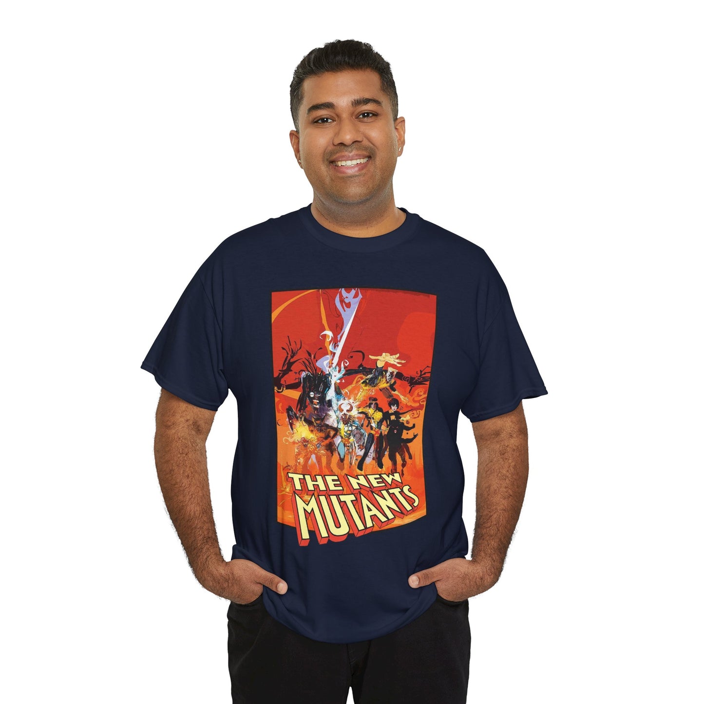 New Mutants T-Shirt - Bill Sienkiewicz Art - Marvel Comics - Magik, Warlock, Cannonball, Wolsbane, Sunspot