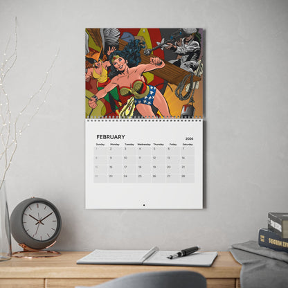 Wonder Woman Calendar (2026) - Bronze Age Art - Pre-Crisis DC Comics - Diana Prince of Paradise Island