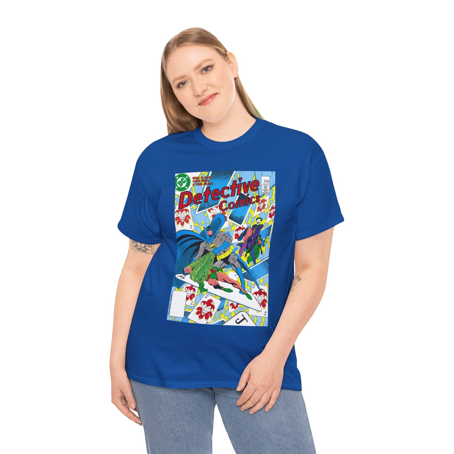 Detective Comics #569 T-Shirt - Alan Davis Art - Batman, Robin, Joker, Catwoman - DC Comics