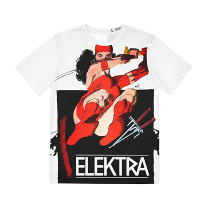 Elektra All Over Print Tee (Polyester) - Frank Miller & Klaus Janson Art - Marvel Comics (IMPROVED PLACEMENT AND PRINTING TECHNIQUES)