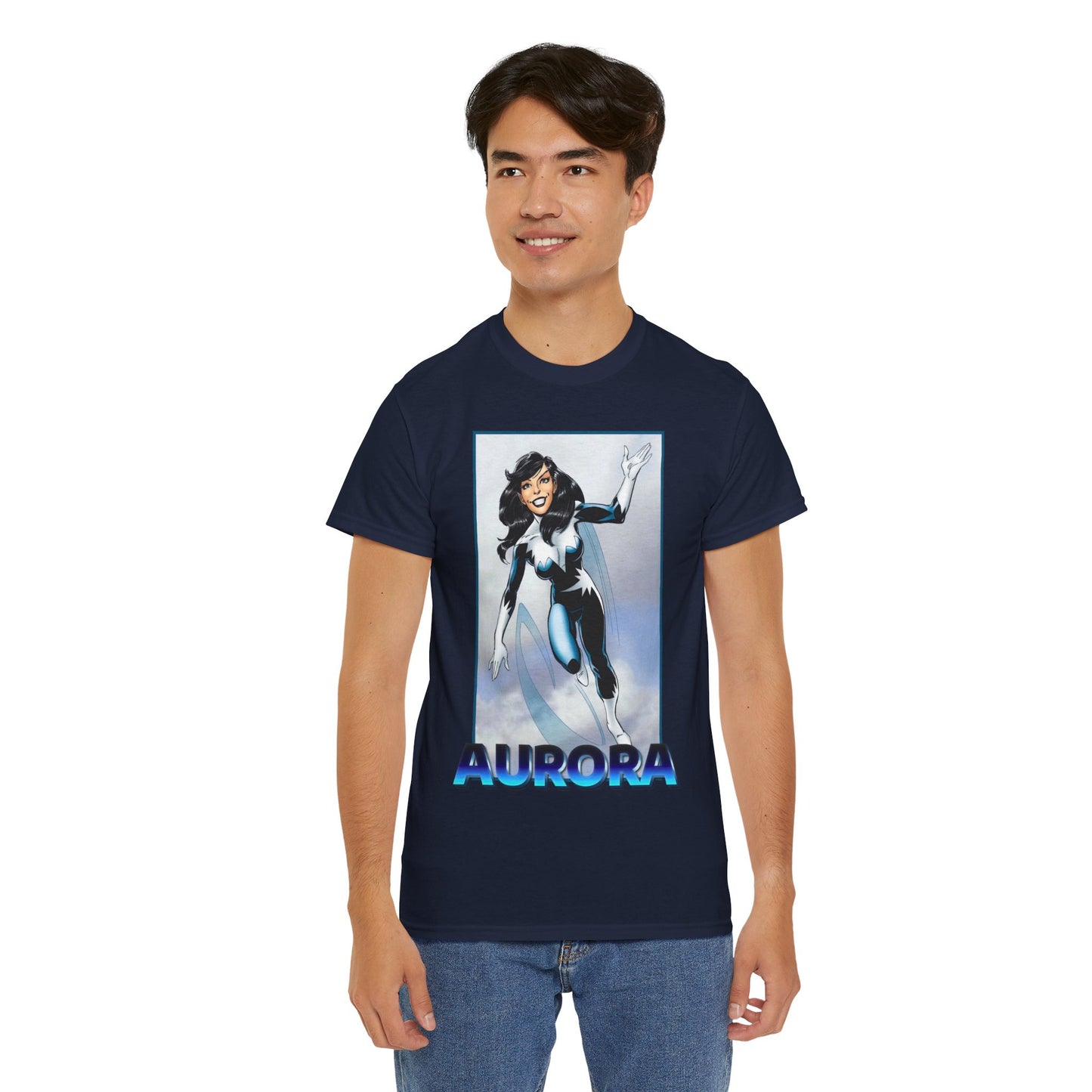 Aurora T-Shirt - John Byrne Art - Alpha Flight Member - Marvel Comics