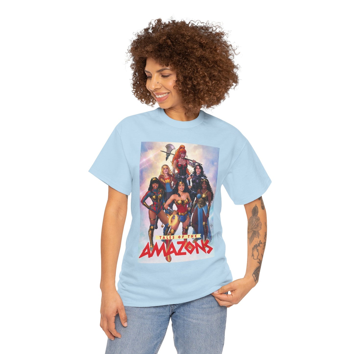 Tales of the Amazons T-Shirt - Nicola Scott Art - Wonder Woman, Wonder Girl, Troia, Nubia, Artemis, Queen Hippolyta, Yara Flor, Donna Troy - DC Comics