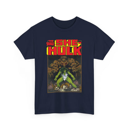 Savage She-Hulk & Man-Thing T-Shirt - Michael Golden Art - Marvel Comics