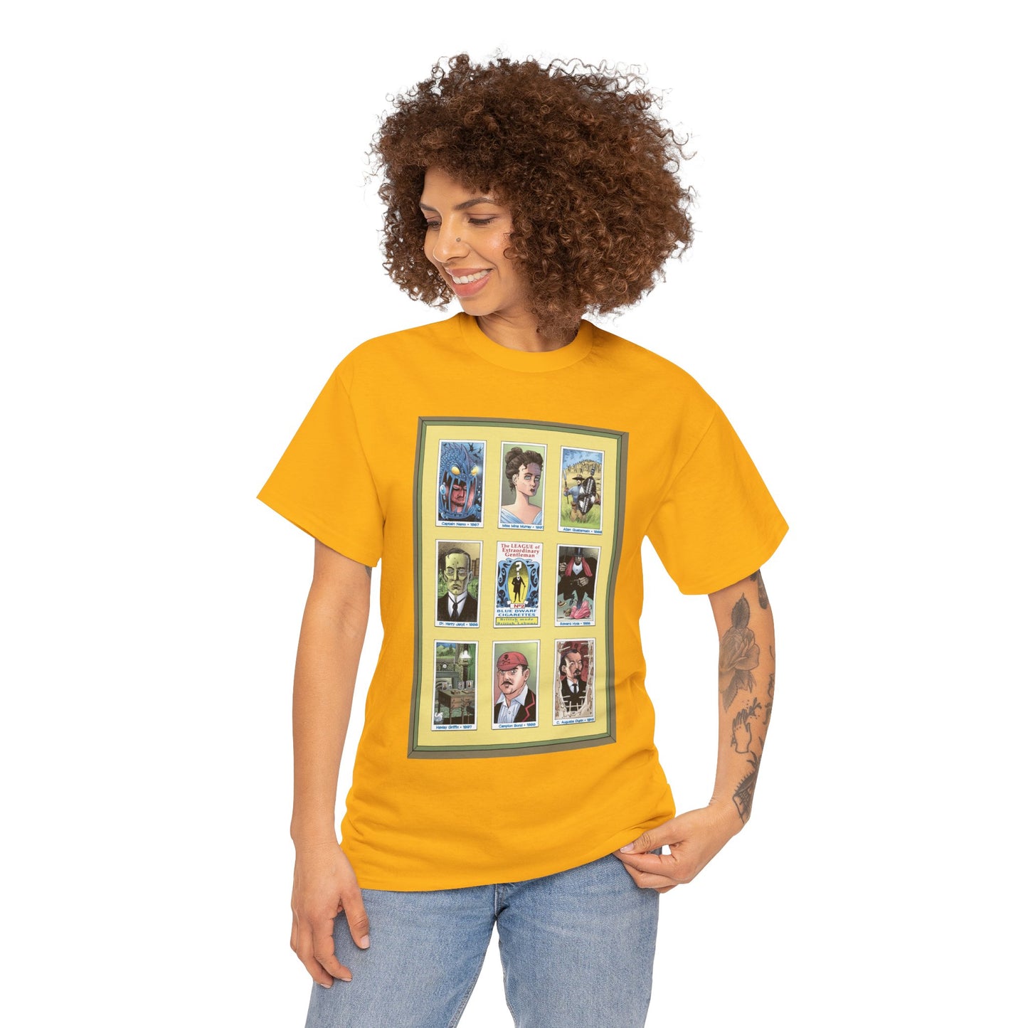 League of Extraordinary Gentlemen T-Shirt - Kevin O'Neill Art - Mina Murray, Captain Nemo, Allan Quatermain, Jekyll & Hyde - Alan Moore Story