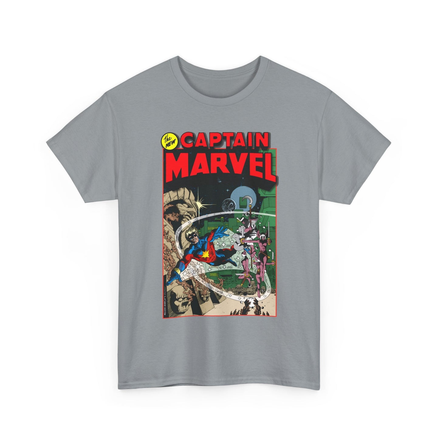 Captain Marvel T-Shirt - Frank Miller Art - Spotlight #8 Cover Art - Marvel Comics
