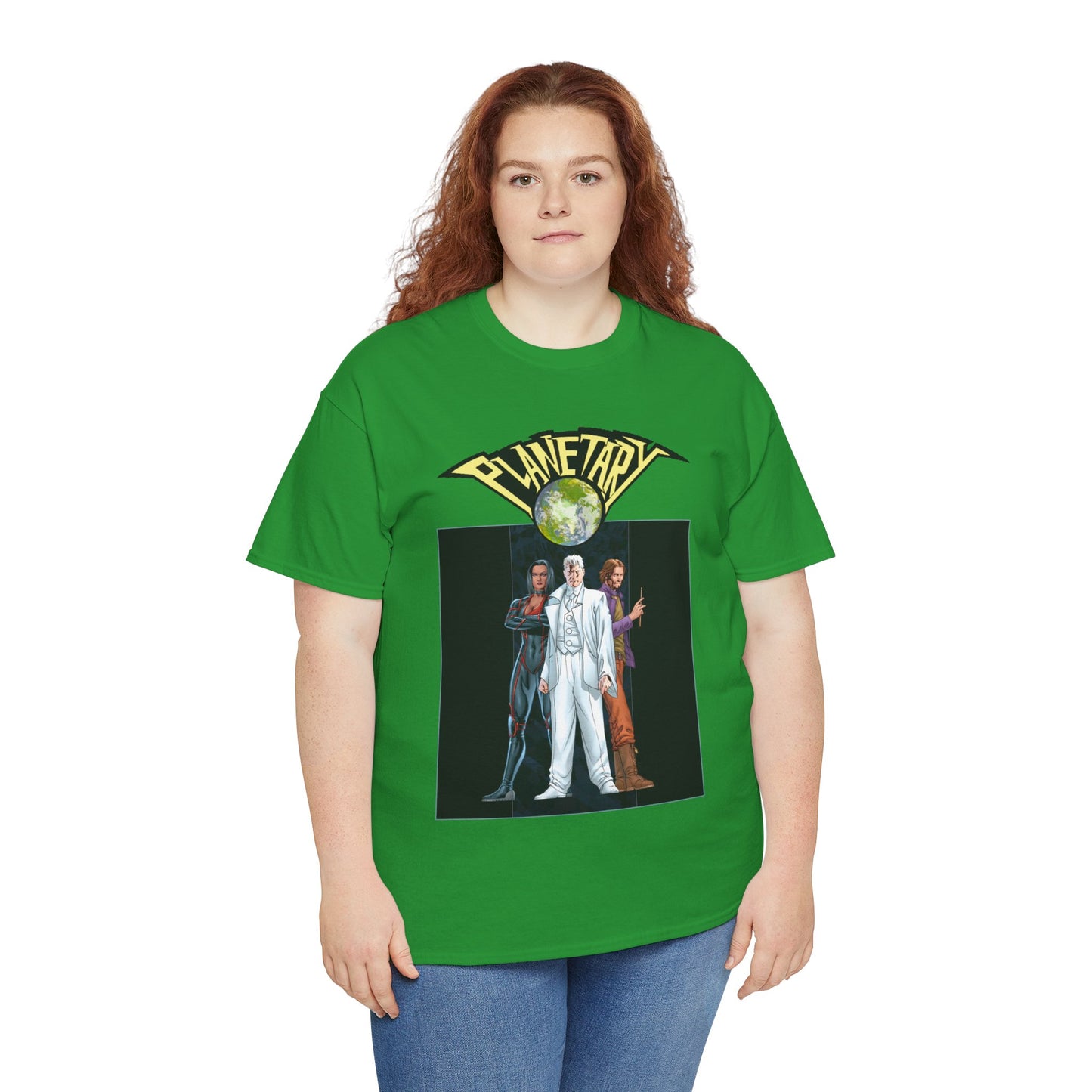 Planetary T-Shirt -  - John Cassaday Art - The Drummer, Jakita Wagner & Elijah Snow - DC Comics/Wildstorm
