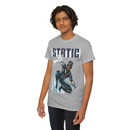 Static T-Shirt - Denys Cowan Art - DC Comics, Milestone Media - Shock to your System
