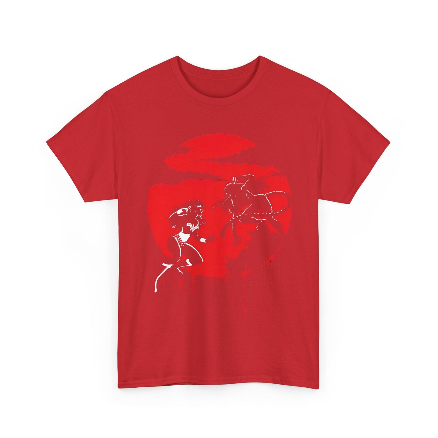 Wonder Woman Vs Cheetah T-Shirt - George Perez Art - Ultimate Blood Battle - DC Comics