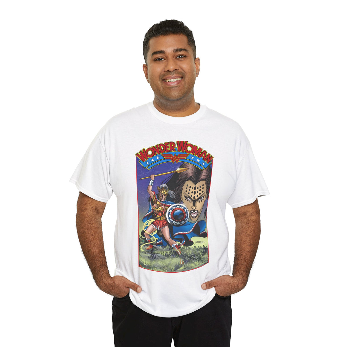 Wonder Woman T-Shirt - George Perez Art - Cheetah, 1980s - DC Comics