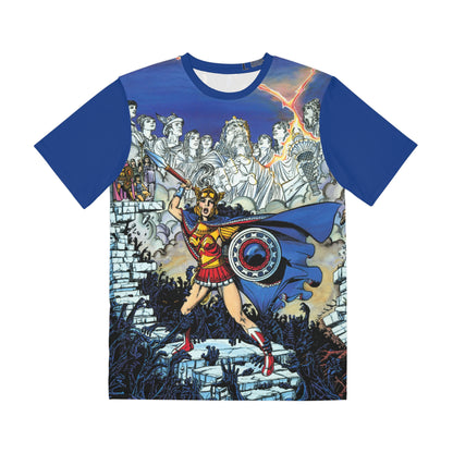 Wonder Woman Challenge of the Gods Polyester Tee (All-Over Print) - George Perez Art - DC Comics
