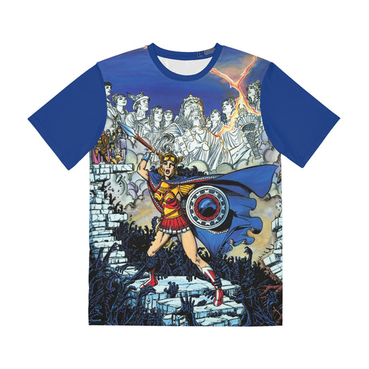 Wonder Woman Challenge of the Gods Polyester Tee (All-Over Print) - George Perez Art - DC Comics