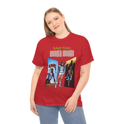 Diana Prince Wonder Woman  T-Shirt - 1970s White Suit Years - Bronze Age DC Comics