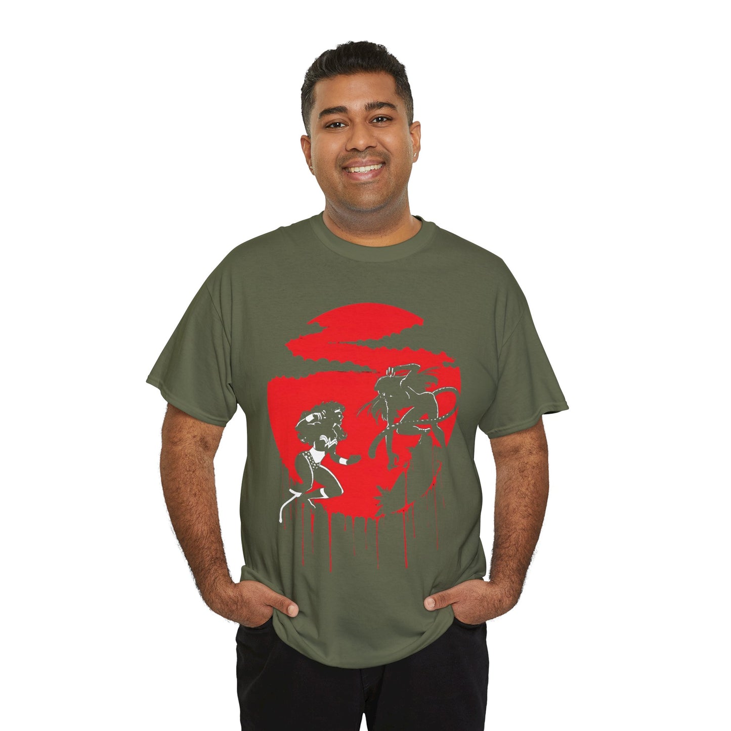 Wonder Woman Vs Cheetah T-Shirt - George Perez Art - Ultimate Blood Battle - DC Comics