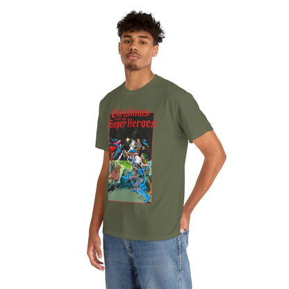 Christmas With the DC Super-Heroes T-Shirt - José Luis García-López Art - Superman, Batman, Jonah Hex, Legion of Super-Heroes - DC Comics