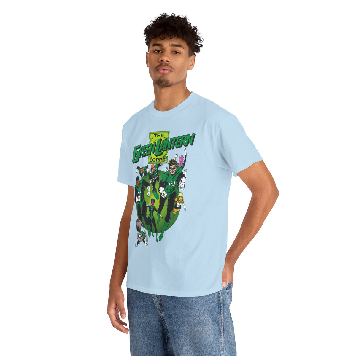 Green Lantern Corps T-Shirt - Joe Staton Art - Hal Jordan, John Stewart, Arisia, Kilowog, Katma Tui - DC Comics