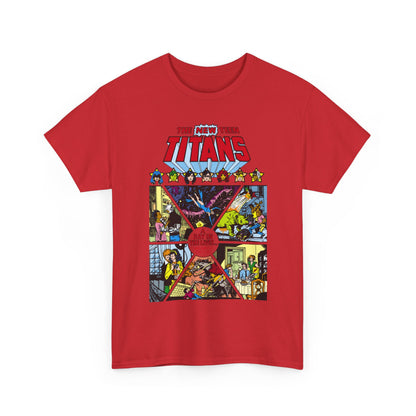 New Teen Titans T-Shirt - George Perez Art - #8 Cover - A Day in the Life - Robin, Wonder Girl, Cyborg, Starfire, Raven, Changeling, Kid Flash - DC Comics