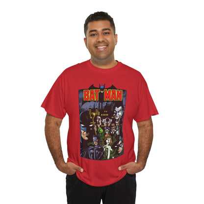Batman T-Shirt - George Perez Art - Arkham Asylum - Joker, Catwoman, Poison Ivy, Riddler, Nightwing - DC Comics