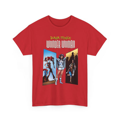 Diana Prince Wonder Woman  T-Shirt - 1970s White Suit Years - Bronze Age DC Comics