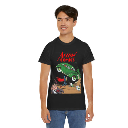 Superman T-Shirt - Action Comics #1 Cover Art - Clark Kent, Metropolis - DC Comics Key Image - Golden Age