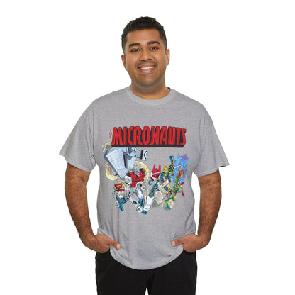 Micronauts T-Shirt - Jackson Guice Art - Arcturus Rann, Biotron, Marionette, Acroyear, Bug - Marvel Comics