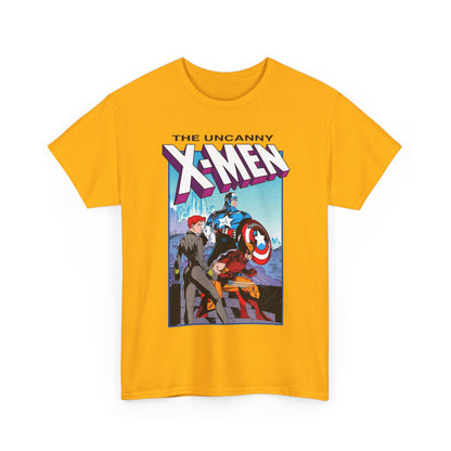 Uncanny X-Men T-Shirt - Jim Lee Art - #268 Cover - Captain America, Black Widow, Wolverine - Marvel Comics