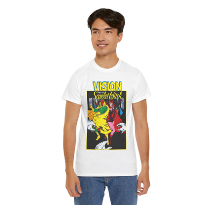 Vision & Scarlet Witch T-Shirt - Avengers Members - 1985 Cover Art - Marvel Comics