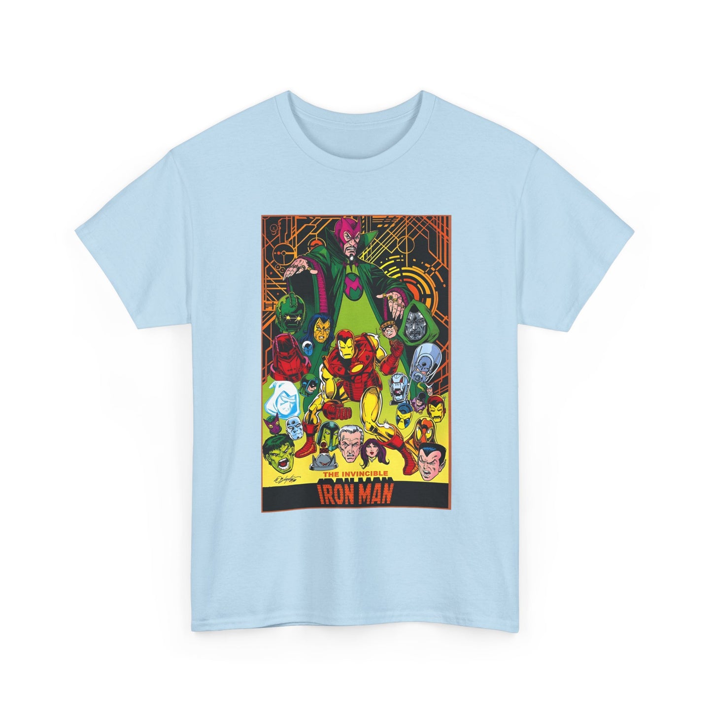 Iron Man T-Shirt - Bob Layton Art - Tony Stark - Ultron, Doctor Doom, The Mandarin, The Beetle - Marvel Comics
