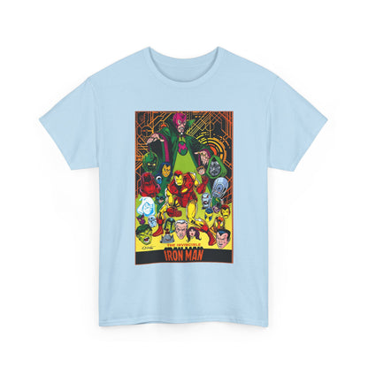 Iron Man T-Shirt - Bob Layton Art - Tony Stark - Ultron, Doctor Doom, The Mandarin, The Beetle - Marvel Comics