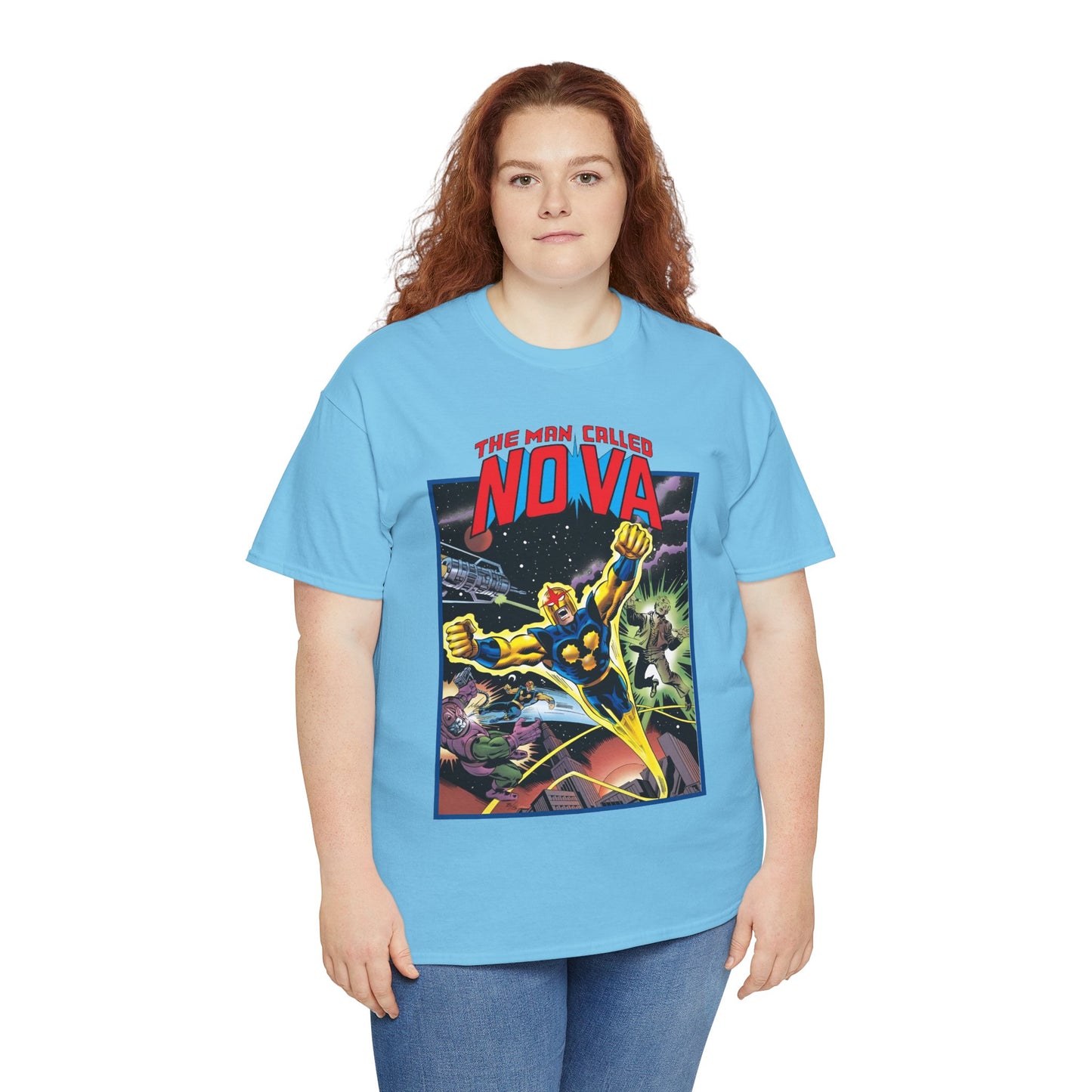 The Man Called Nova T-Shirt - Marvel Comics - Richard Rider - 1970s Comic Series Art - Cosmic Superhero