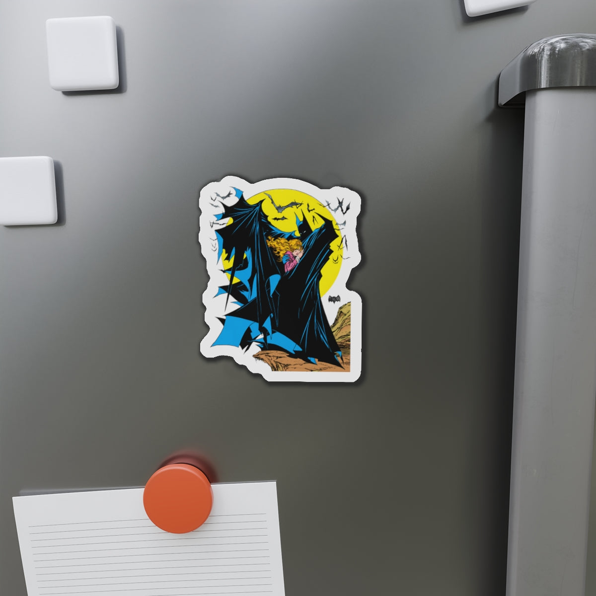 Batman Die-Cut Magnet - Todd McFarlane Art - Surrounded by Bats - Gotham City, Dark Knight Detective - DC Comics - 3", 4", 5", 6"