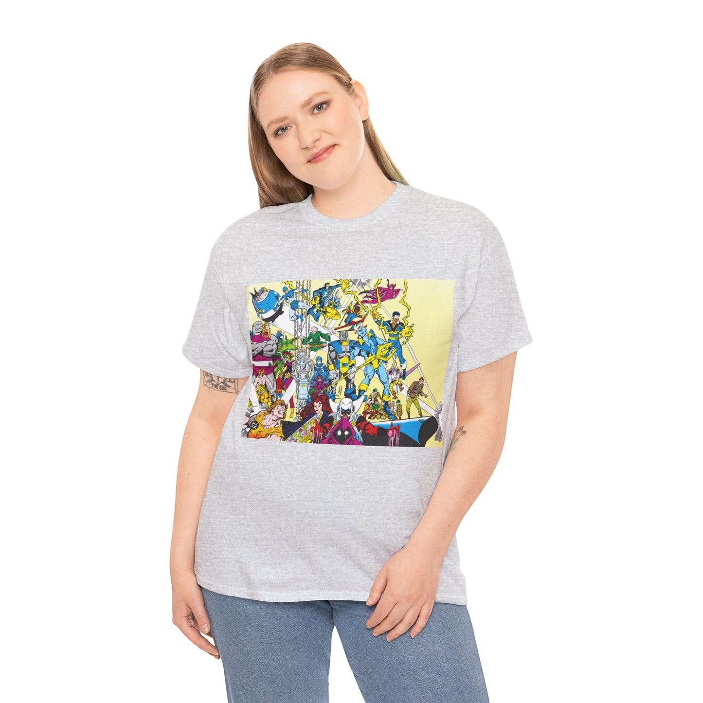 Who's Who in the DC Universe T-Shirt - George Perez Art - Black Lightning, Black Orchid - #3 Cover Art - DC Comics