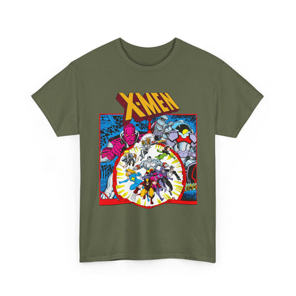 Uncanny X-Men T-Shirt - Arthur Adams Art - Wolverine, Havok, Rogue, Colossus, Psylocke, Longshot, Storm, Dazzler - High Evolutionary - Marvel Comics