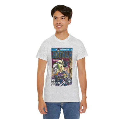 Batman Movie T-Shirt - Jerry Ordway Art - Bruce Wayne & Joker - Gotham City - DC Comics