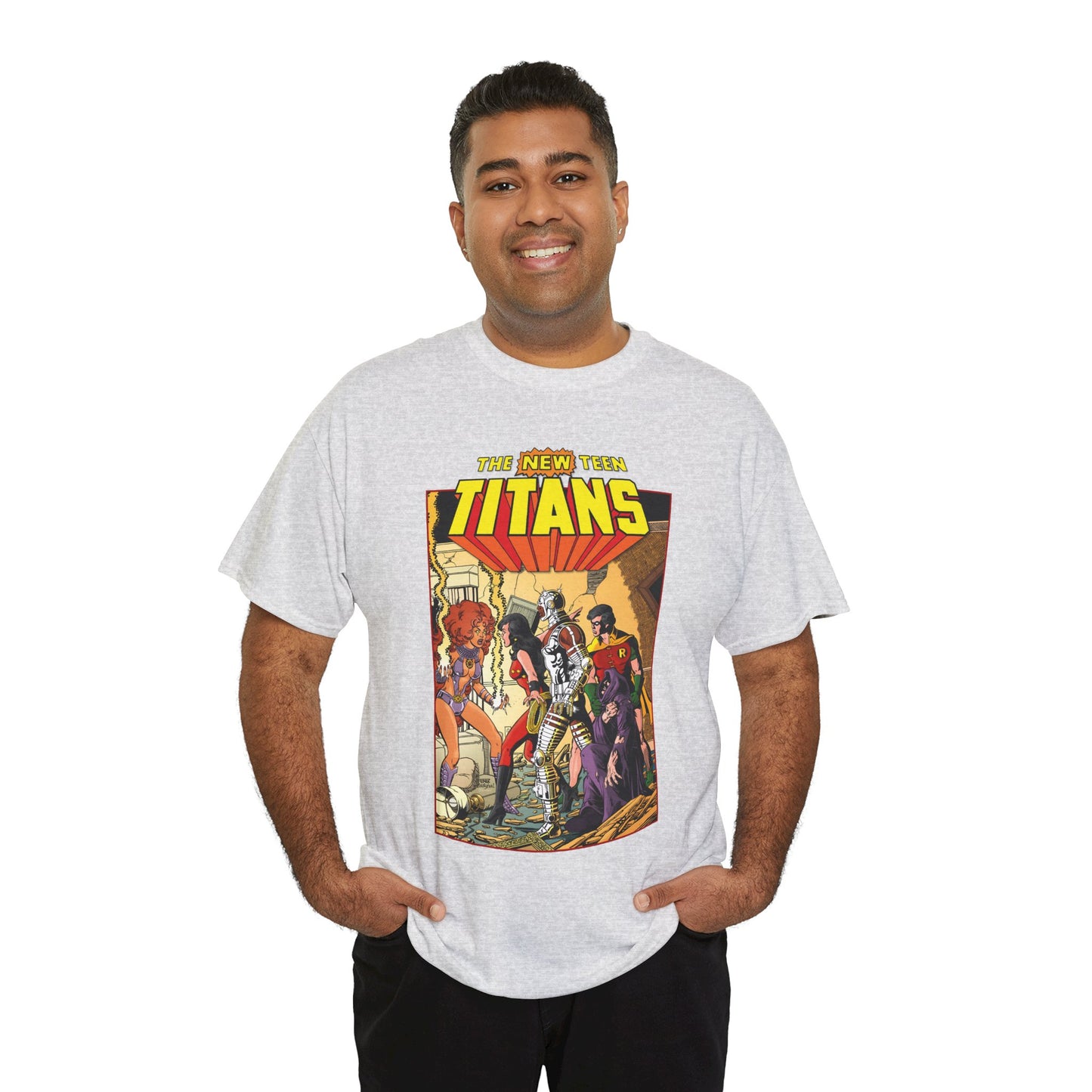 New Teen Titans T-Shirt - George Perez Art - #16 Cover - Wonder Girl, Robin, Starfire - DC Comics