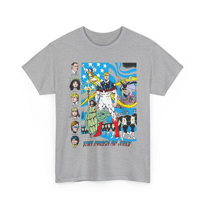 Force of July T-Shirt - Batman and the Outsiders Villains - Lady Liberty, Major Victory, Mayflower, Silent Majority - DC Comics