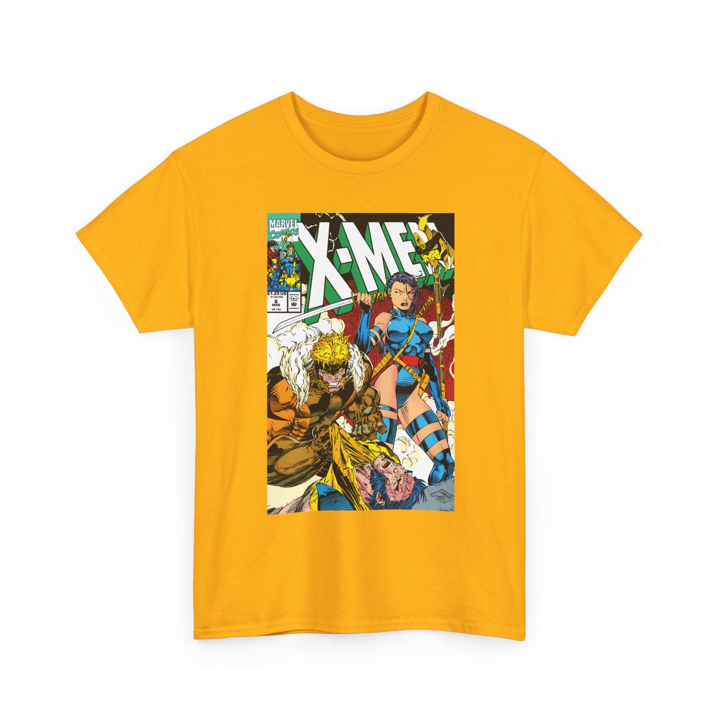X-Men #6 T-Shirt - Jim Lee Art - Psylocke & Sabretooth - Marvel Comics