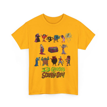 13 Ghosts of Scooby-Doo T-Shirt - Hanna-Barbera Saturday Morning Cartoon - Chest of Demons - Maldor, Queen Morbidia, Reflector Specter