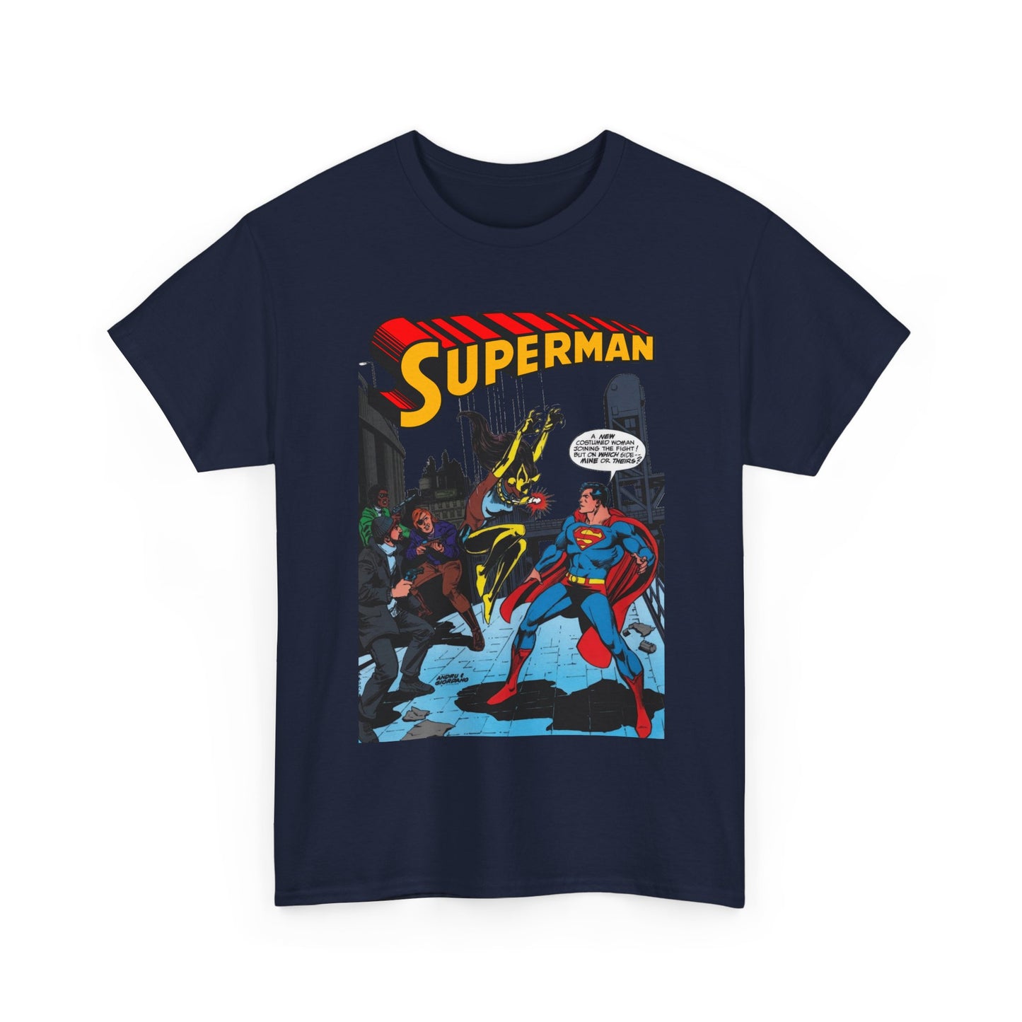 Superman T-Shirt - Ross Andru Art - First Appearance of Vixen in Action Comics #521 - DC Comics