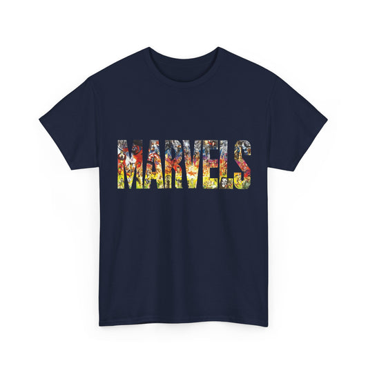 Marvels T-Shirt - Alex Ross Art from the popular Kurt Busiek Story - Spider-Man, Fantastic Four, X-Men, Hulk, Captain America, Thor, Iron Man - Marvel Comics