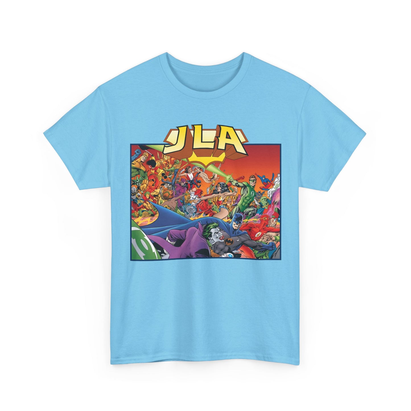 JLA: The Nail T-Shirt - Alan Davis Art - Green Lantern, Batman, Wonder Woman, Flash - DC Comics