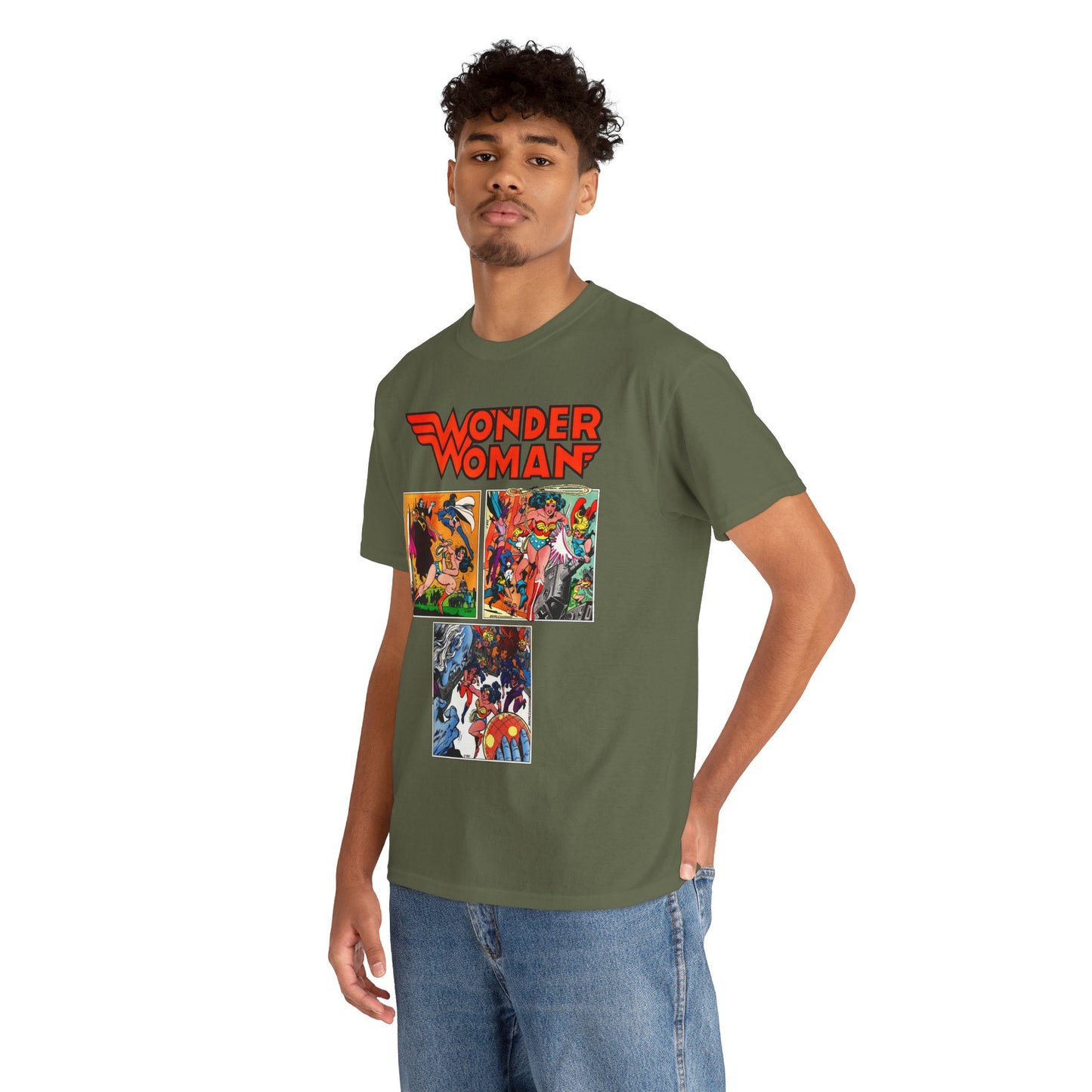 Wonder Woman T-Shirt - Ross Andru & Dick Giordano Art - Judgment in Infinity Story - Zatanna, Supergirl, Huntress, Power Girl, Raven, Wonder Girl, Starfire - DC Comics