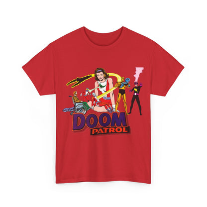 Doom Patrol T-Shirt - John Byrne Art - DC Comics Who's Who Art - Beast Boy, Robotman, Mento, Elasti-Girl, Negative Man, The Chief