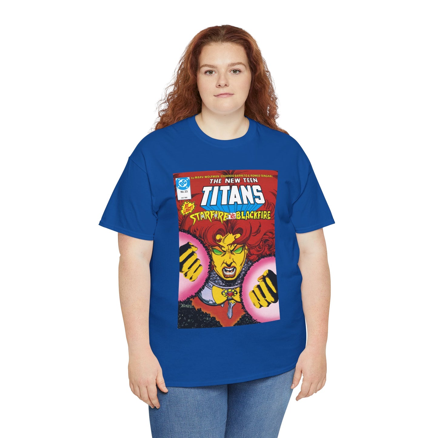 Starfire T-Shirt - George Perez Art - New Teen Titans #23 Cover - DC Comics
